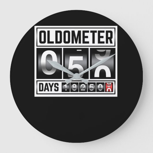 OLDOMETER 50 jaar oud gemaakt in 1971 50e verjaard Grote Klok (Voorkant)
