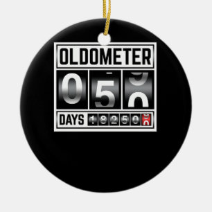 OLDOMETER 50 jaar oud gemaakt in 1971 50e verjaard Keramisch Ornament