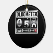 OLDOMETER 50 jaar oud gemaakt in 1971 50e verjaard Keramisch Ornament (Links)