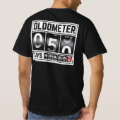 OLDOMETER 50 jaar oud gemaakt in 1971 50e verjaard T-shirt (Achterkant)