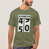Oldometer 50 t-shirt (Voorkant)