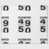 Oldometer 50th Birthday Cadeaupapier (Vlak)