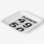 Oldometer 50th Birthday Papieren Bordje (Gebogen)