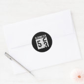 Oldometer 53e verjaardag Funny Retro wordt 53 jaar Ronde Sticker (Envelop)