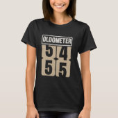 Oldometer 54 55 Funny Birthday Live Legend Turning T-shirt (Voorkant)
