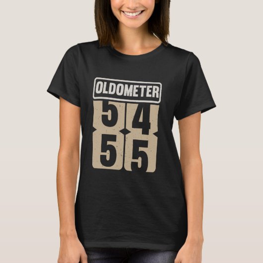 Oldometer 54 55 Funny Birthday Live Legend Turning T-shirt (Voorkant)