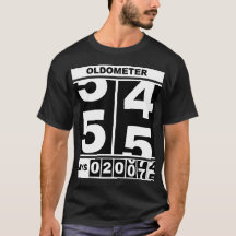 Oldometer 55e verjaardag Grappig mijlpaal Odometer