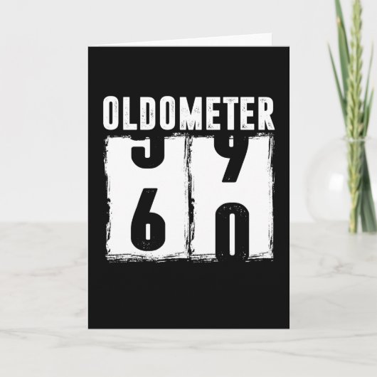 Oldometer 60 60ste verjaardag kaart (Voorkant)