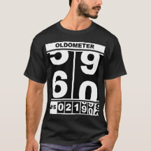 Oldometer 60e verjaardag Grappig mijlpaal Odometer