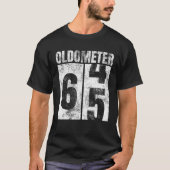 Oldometer 64-65 jaar oude Man vrouw Bday Graphic 6 T-shirt (Voorkant)