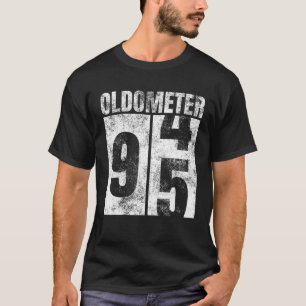 Oldometer 94-95 jaar oude Man vrouw Bday Grafisch  T-shirt