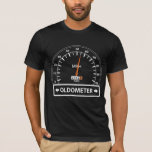 Oldometer Funny 55th Birthday Gift T-shirt<br><div class="desc">Is je opa,  opa,  vader,  vader,  man,  oom,  beste vriend die 55 jaar oud wordt en van auto's,  motorfietsen of wat dan ook houdt met een kilometerteller,  dit is het perfecte geschenk om te kopen voor hun feestdag.</div>