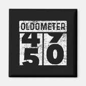 Oldometer Odometer Funny 50th Birthday Gift 50 Yrs Magneet (Voorkant)
