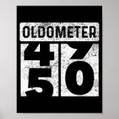 Oldometer Odometer Funny 50th Birthday Gift 50 Yrs Poster (Voorkant)