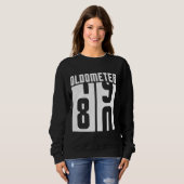 Oldometer Odometer Grappige 80e Verjaardag 80 Jaar Trui (Voorkant volledig)