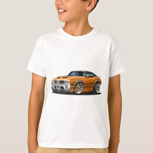 Olds Cutlass 442 Oranje auto T-shirt (Voorkant)