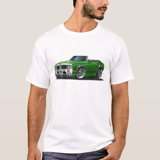 Olds Cutlass Green Convertible T-shirt (Voorkant)