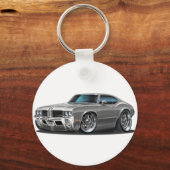 Olds Cutlass Grey Car Sleutelhanger (Voorkant)
