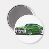 Olds Cutlass Groene Auto Magneet (Voorkant / Achterkant)