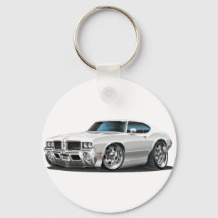 Olds Cutlass White Car Sleutelhanger