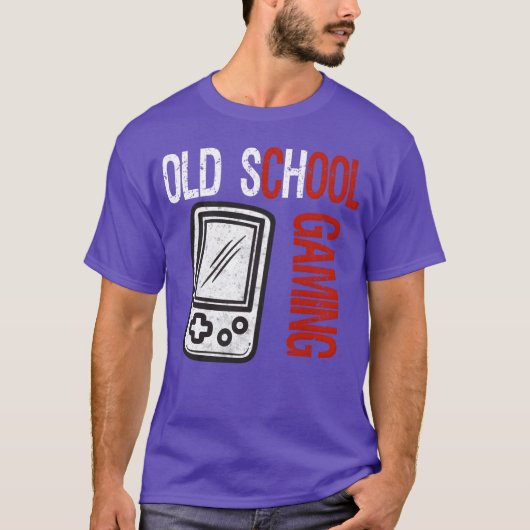 Oldschool Gaming Nerd Gamer Consoles Video Games v T-shirt (Voorkant)