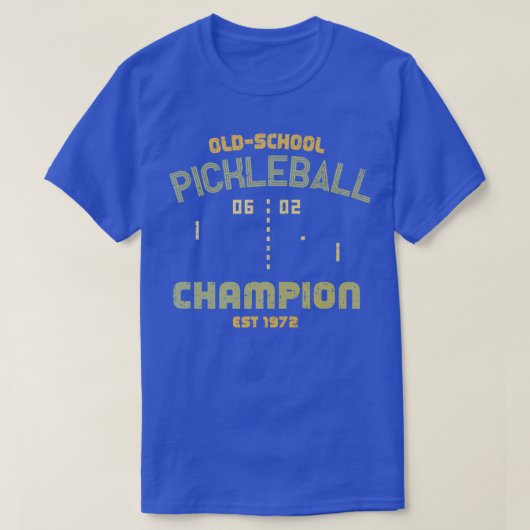 OldSchool Pickleball Champion T-shirt (Design voorkant)