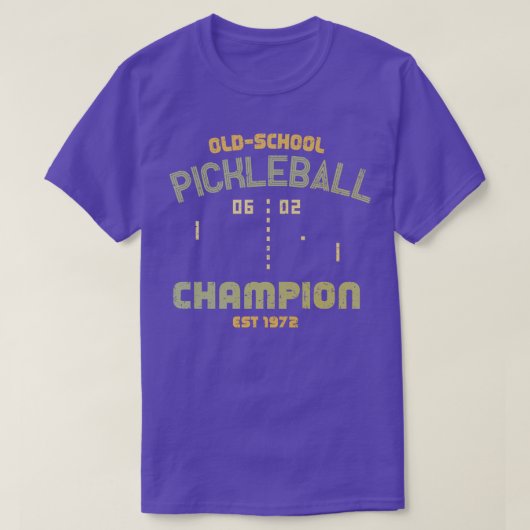OldSchool Pickleball Champion T-shirt (Design voorkant)