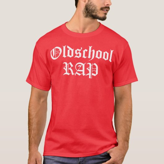 oldschool rap vrienden t-shirt (Voorkant)