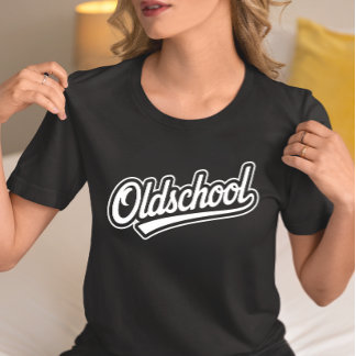 Oldschool Retro Script  T-shirt