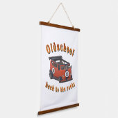 Oldschool Speed - ​Terug naar de roots! Hangend Wandkleed (Gebogen)