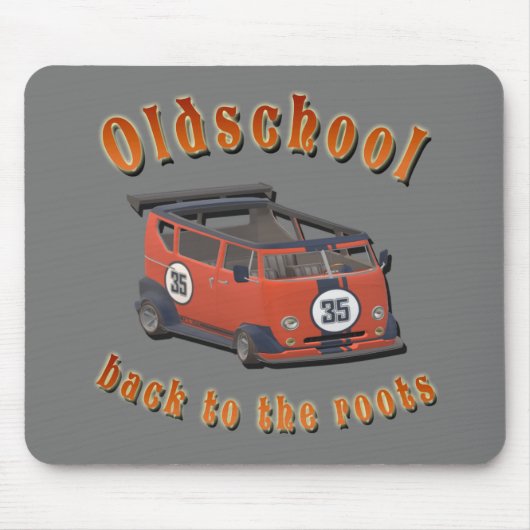 Oldschool Speed - Terug naar de roots! Muismat (Voorkant)