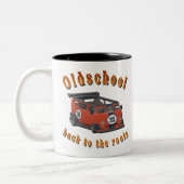 Oldschool Speed - Terug naar de roots! Tweekleurige Koffiemok (Links)