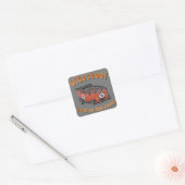 Oldschool Speed - ​Terug naar de roots! Vierkante Sticker (Envelop)
