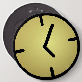 Oldskool Clock Badge Ronde Button 6,0 Cm (Voorkant /achterkant)