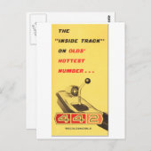 Oldsmobile 442 - weergave van mappagina's briefkaart (Voorkant / Achterkant)