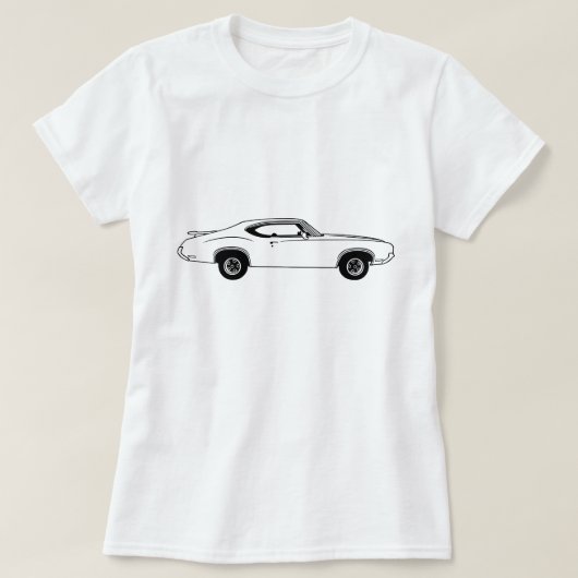 OLDSMOBILE CUTLASS 1970 T-SHIRT (Design voorkant)