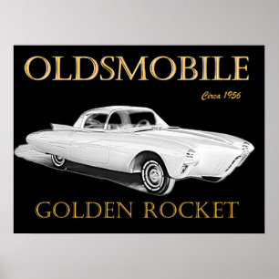 Oldsmobile Golden Rocket Poster