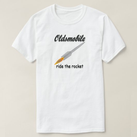 OLDSMOBILE RIDE DE ROCKET T-SHIRT (Design voorkant)