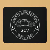 Oldtimer 2CV Abzeichen Engineering Emblem Muismat