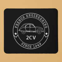 Oldtimer 2CV Abzeichen Engineering Emblem