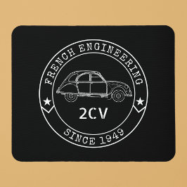 Oldtimer 2CV Abzeichen Engineering Emblem Muismat