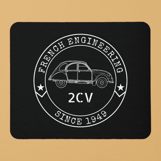 Oldtimer 2CV Abzeichen Engineering Emblem Muismat