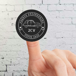 Oldtimer 2CV Abzeichen Engineering Emblem Ronde Sticker