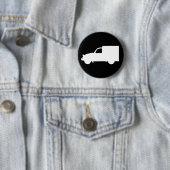 Oldtimer 2cv AZU Transporter Silhouette Ronde Button 5,7 Cm (In situ)