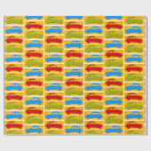 Oldtimer 2cv Ente Ampel Cadeaupapier (Vlak)