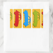 Oldtimer 2cv Ente Ampel Rechthoekige Sticker (Tas)