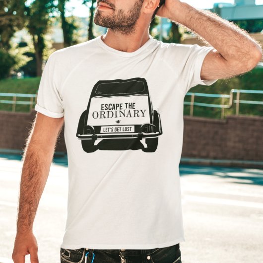 oldtimer 2cv Ente Escape de gewone T-Shirt