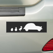 Oldtimer 2cv Ente Evolution Bumpersticker (Op auto)