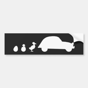 Oldtimer 2cv Ente Evolution Bumpersticker