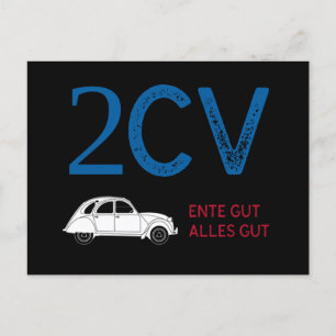 Oldtimer 2cv Ente Frankreich Fahne Farben Briefkaart
